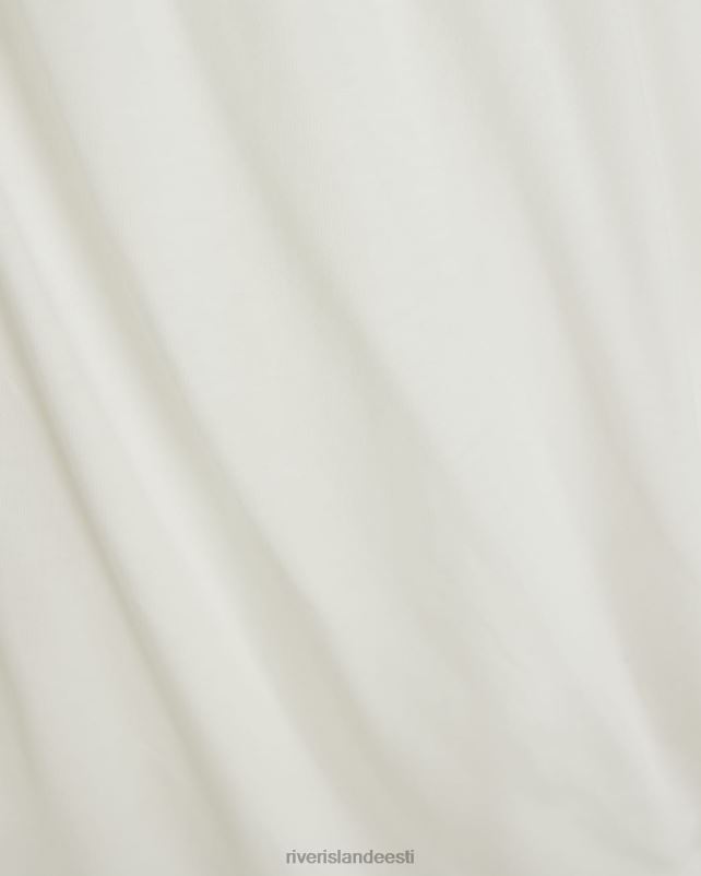 kehakate valge naised River Island plisseeritud üks õlapealne 44TLL3924