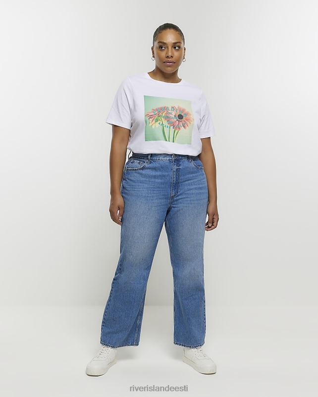 kehakate valge naised River Island pluss lillegraafika 44TLL5101