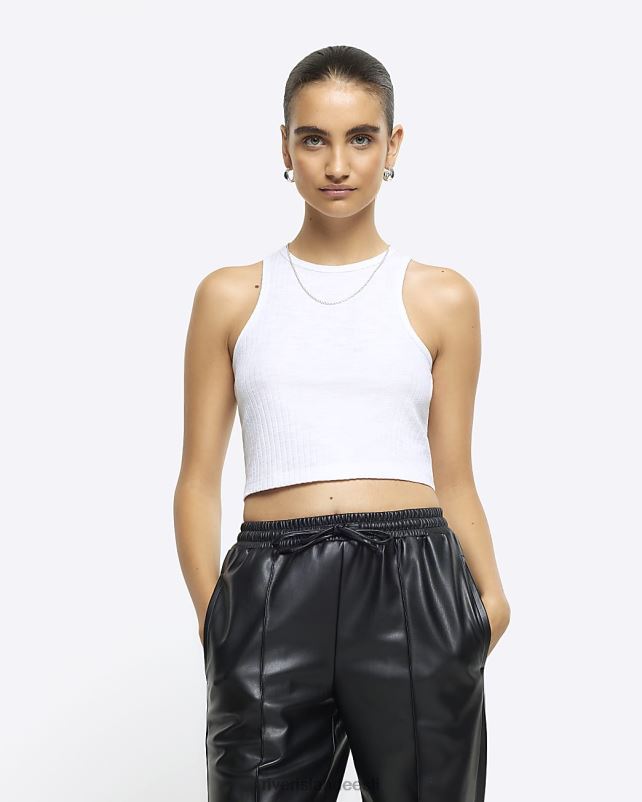 kehakate valge naised River Island soonik crop top 44TLL494