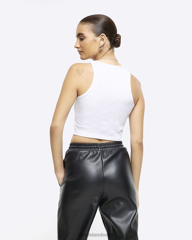 kehakate valge naised River Island soonik crop top 44TLL494