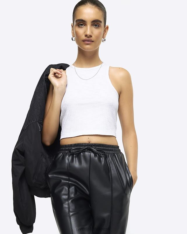 kehakate valge naised River Island soonik crop top 44TLL494