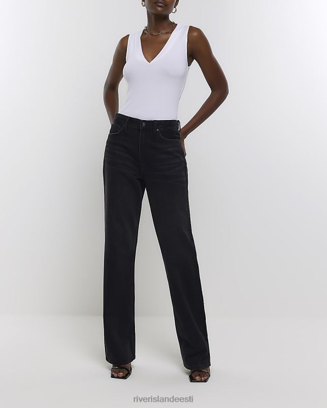 kehakate valge naised River Island v kaelusega vesti topp 44TLL1125