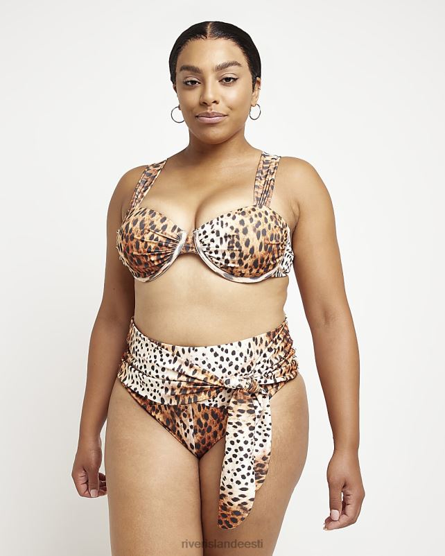 kehakate beež naised River Island pluss loomade bikiinid 44TLL2238