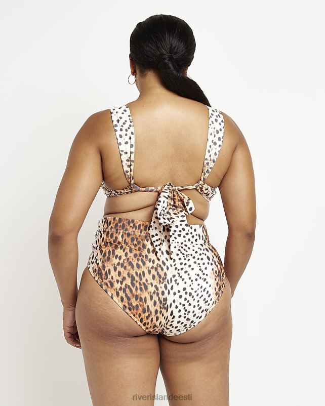 kehakate beež naised River Island pluss loomade bikiinid 44TLL2238