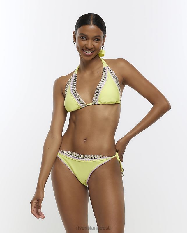 kehakate laimiroheline naised River Island madala pistega bikiinipüksid 44TLL1614