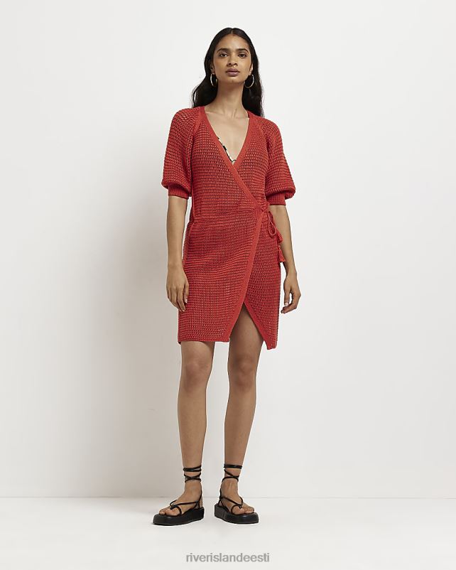 kehakate rooste naised River Island kootud wrap ranna minikleit 44TLL2120