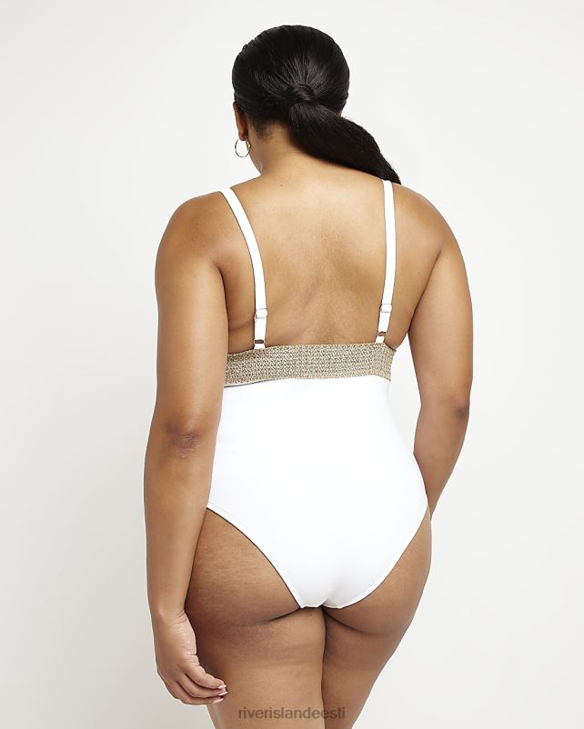 kehakate valge naised River Island vööga ujumistrikoo 44TLL5214