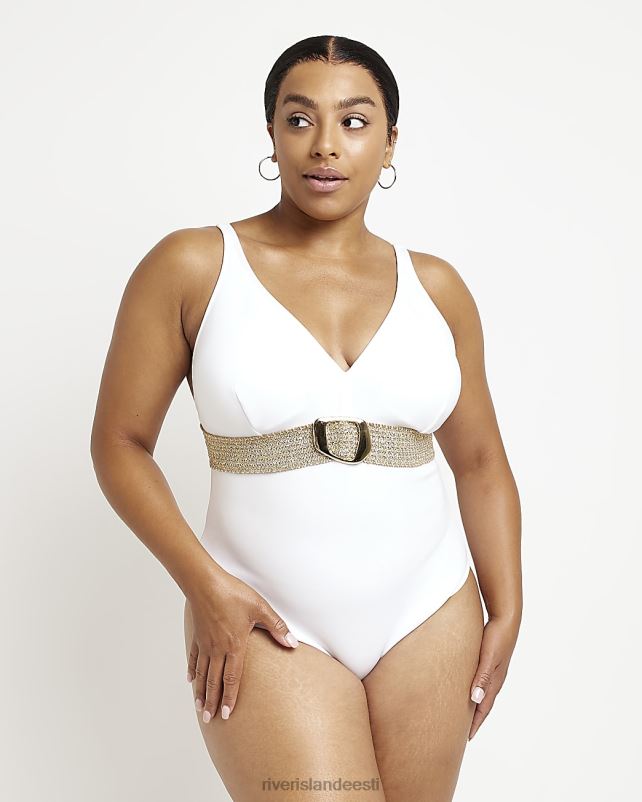 kehakate valge naised River Island vööga ujumistrikoo 44TLL5214