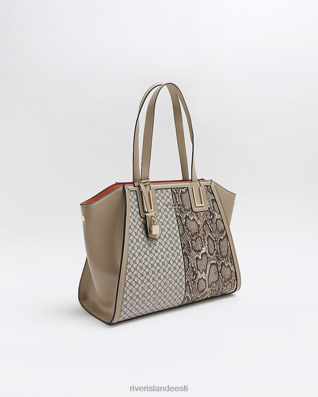 tarvikud beež naised River Island ussimustriga võlukott 44TLL4468