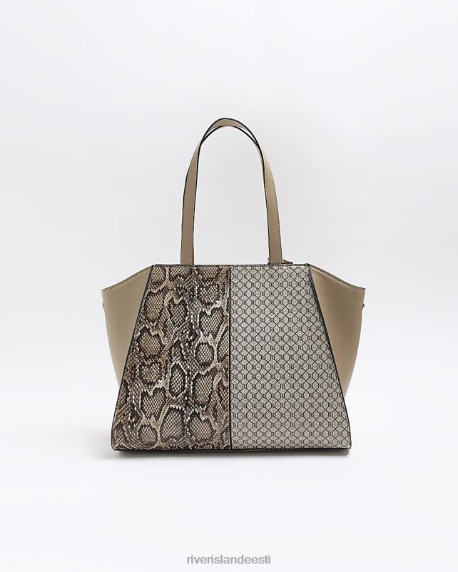tarvikud beež naised River Island ussimustriga võlukott 44TLL4468