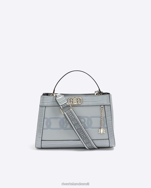 tarvikud hall naised River Island Croc reljeefne kandekott 44TLL1085