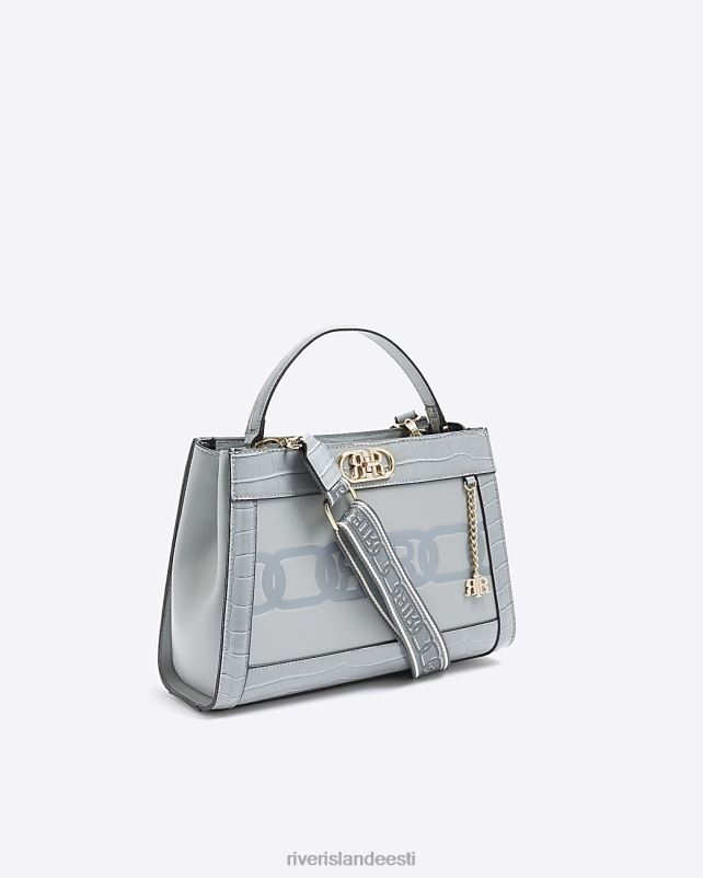 tarvikud hall naised River Island Croc reljeefne kandekott 44TLL1085