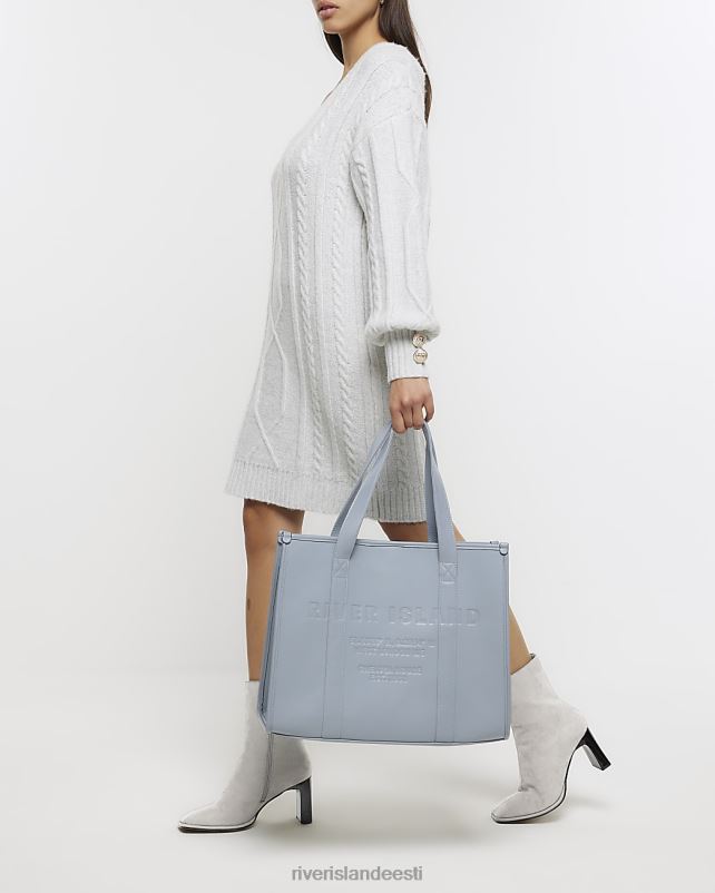 tarvikud hall naised River Island kunstnahast reljeefne kandekott 44TLL4187