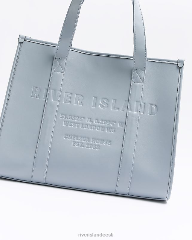 tarvikud hall naised River Island kunstnahast reljeefne kandekott 44TLL4187