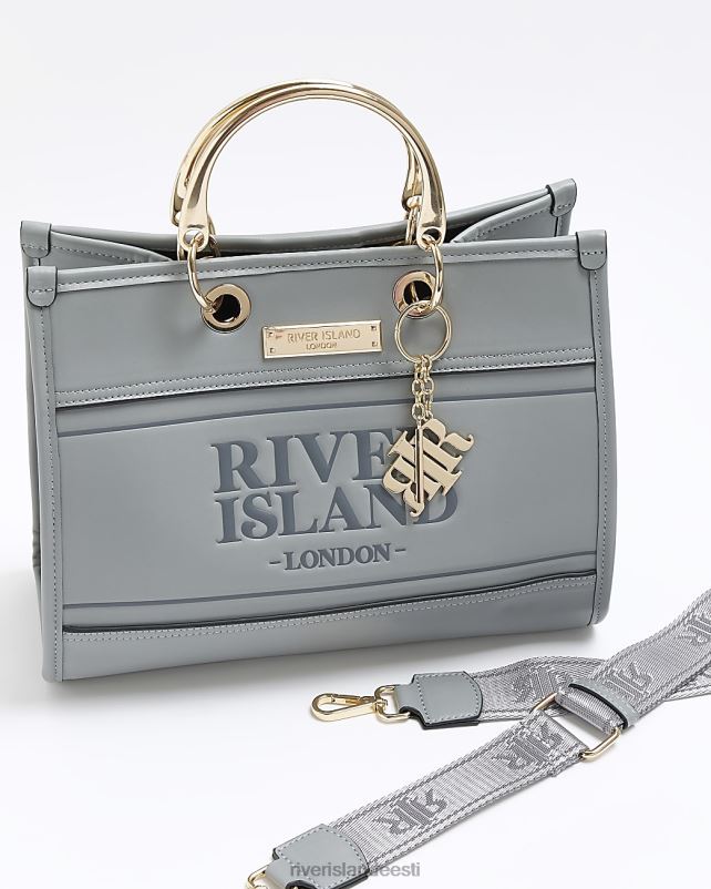 tarvikud hall naised River Island reljeefne ri kott 44TLL3794