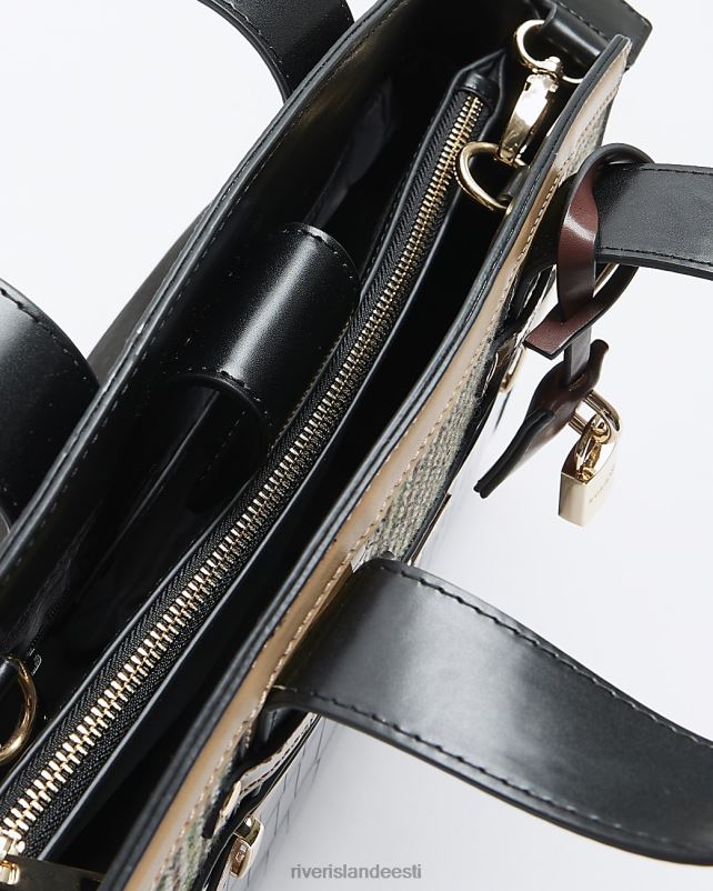 tarvikud must naised River Island Croc reljeefne kandekott 44TLL3779