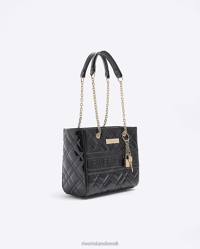 tarvikud must naised River Island reljeefne kett-kott 44TLL3907