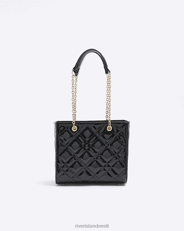 tarvikud must naised River Island reljeefne kett-kott 44TLL3907