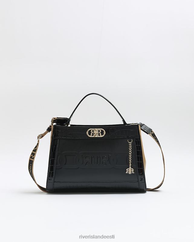 tarvikud must naised River Island reljeefne ri kott 44TLL1086