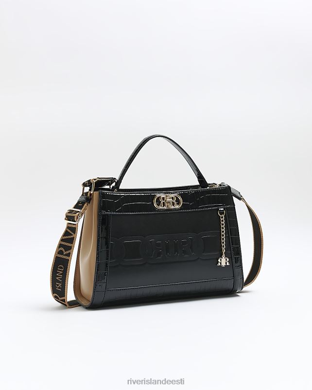 tarvikud must naised River Island reljeefne ri kott 44TLL1086