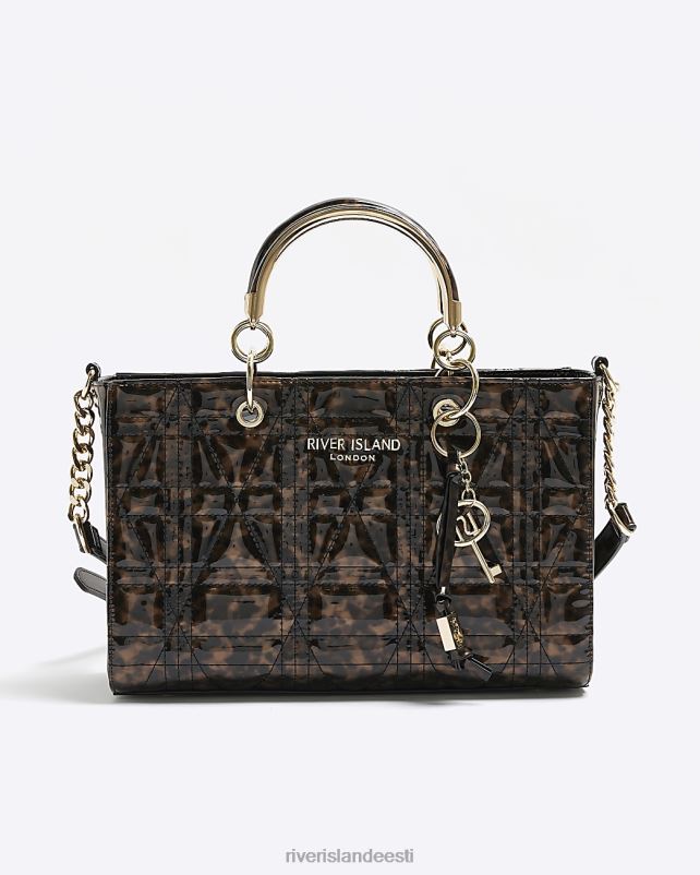 tarvikud pruun naised River Island kilpkonnakarpidest tepitud kandekott 44TLL4219