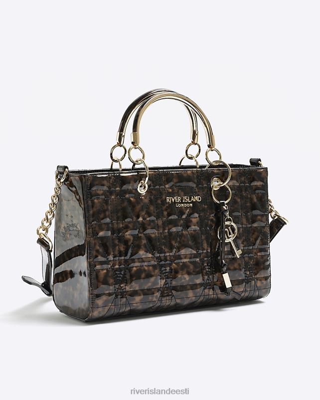 tarvikud pruun naised River Island kilpkonnakarpidest tepitud kandekott 44TLL4219