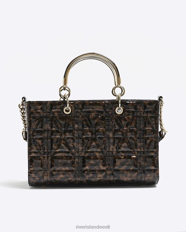 tarvikud pruun naised River Island kilpkonnakarpidest tepitud kandekott 44TLL4219