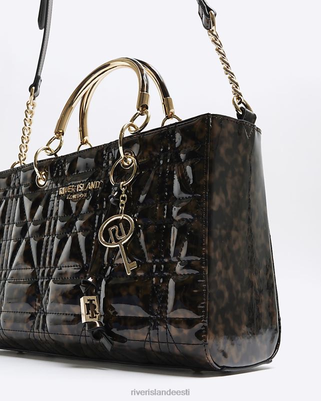 tarvikud pruun naised River Island kilpkonnakarpidest tepitud kandekott 44TLL4219