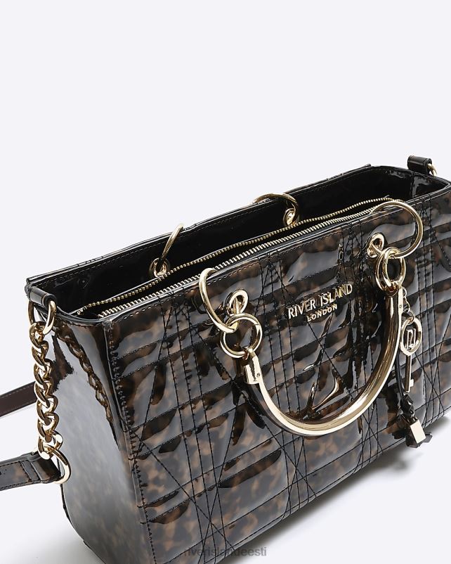 tarvikud pruun naised River Island kilpkonnakarpidest tepitud kandekott 44TLL4219