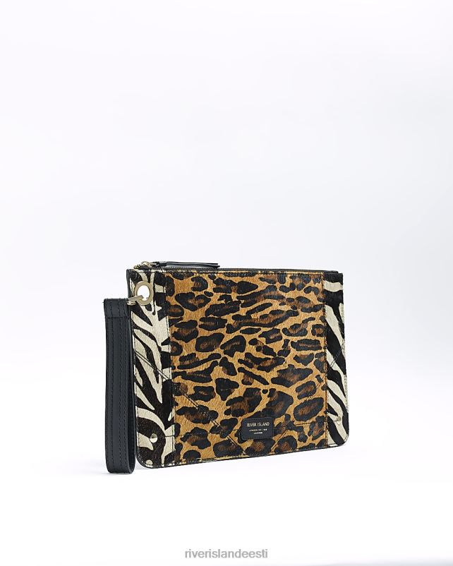 tarvikud pruun naised River Island nahast loomamustriga kotike 44TLL4689