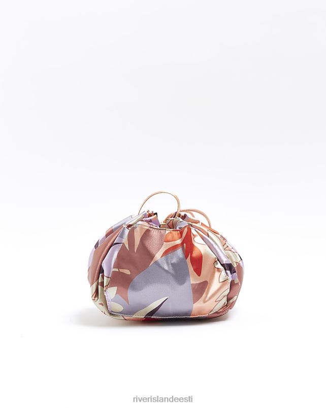 tarvikud oranž naised River Island lilleline nööriga meigikott 44TLL4589