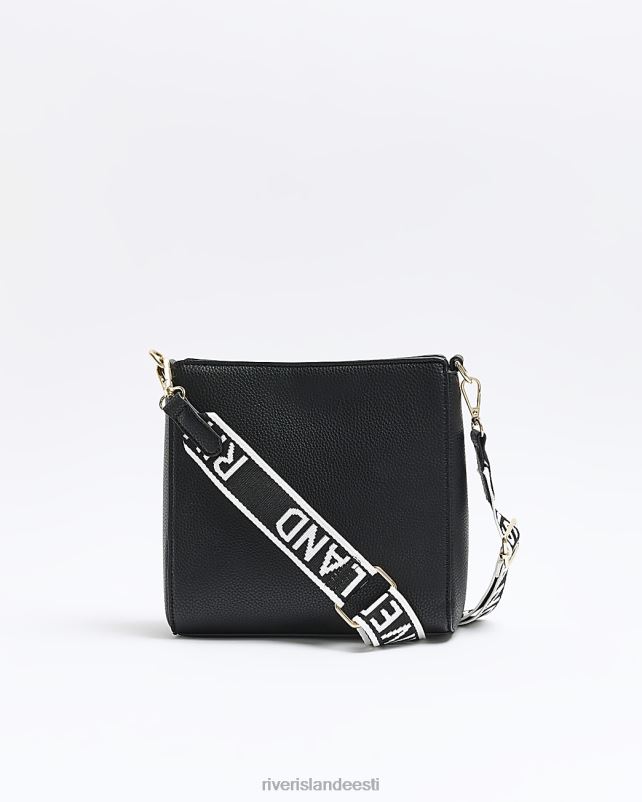 tarvikud must naised River Island esilukuga sõnumikott 44TLL909