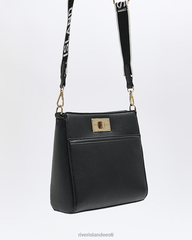tarvikud must naised River Island esilukuga sõnumikott 44TLL909