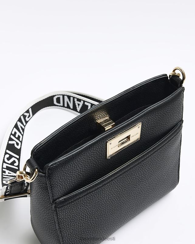 tarvikud must naised River Island esilukuga sõnumikott 44TLL909