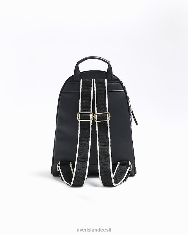 tarvikud must naised River Island prinditud seljakott 44TLL1353