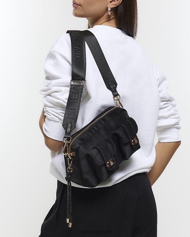 tarvikud must naised River Island tarbekaamera kott 44TLL4327