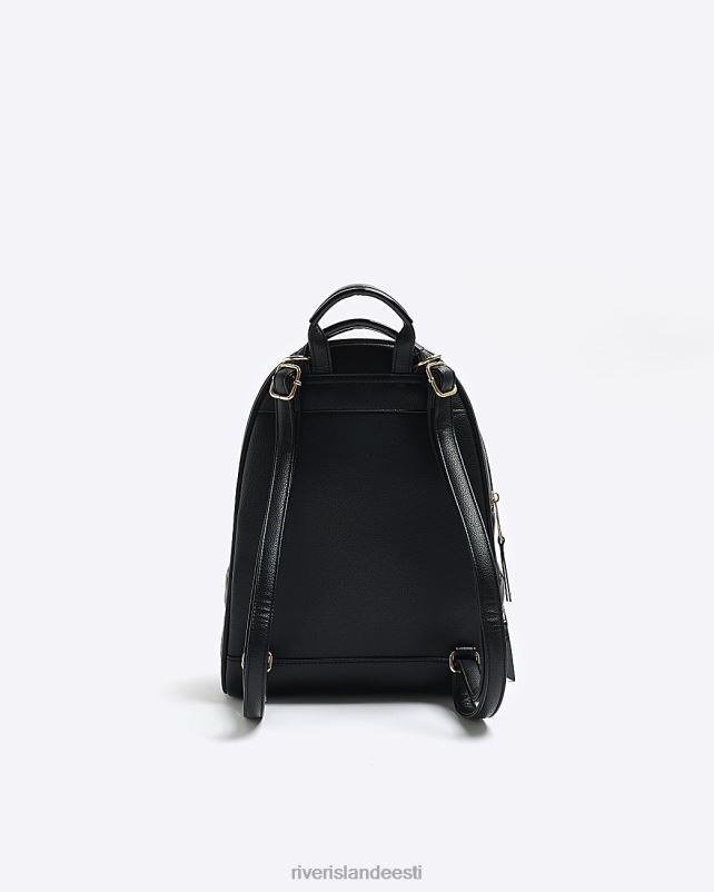 tarvikud must naised River Island vööga seljakott 44TLL1354
