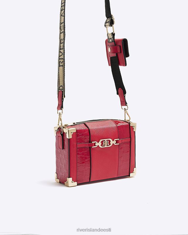 tarvikud punane naised River Island reljeefne pagasiruumi kott 44TLL824