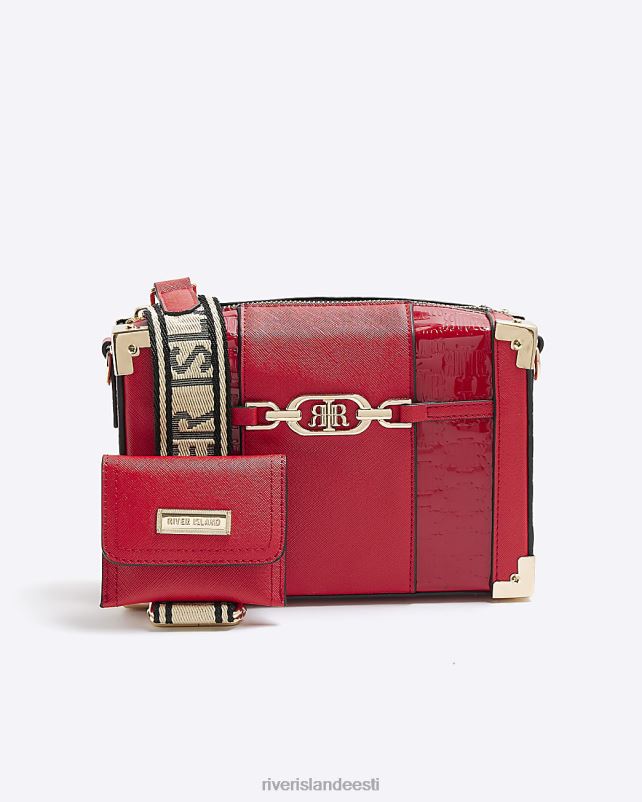 tarvikud punane naised River Island reljeefne pagasiruumi kott 44TLL824