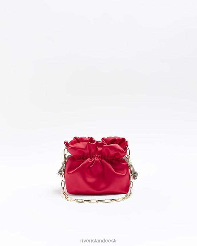 tarvikud roosa naised River Island satiinist nööriga kott 44TLL1485