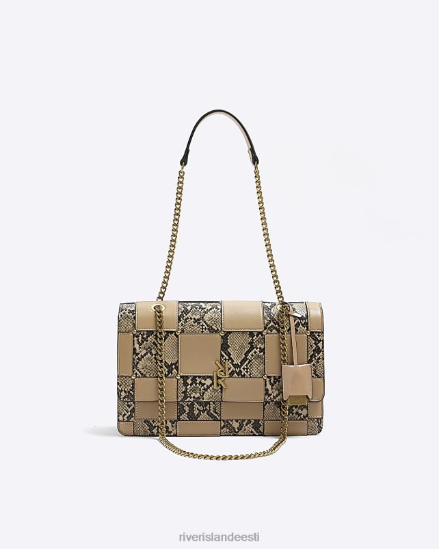 tarvikud beež naised River Island loomatrükis ketirihmaga õlakott 44TLL521