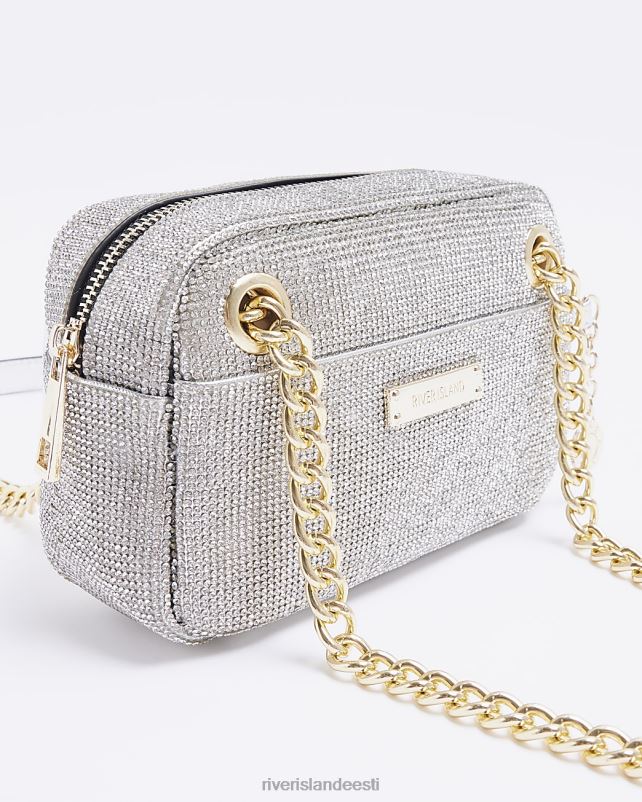 tarvikud hõbedane naised River Island kaunistatud õlakott 44TLL4787
