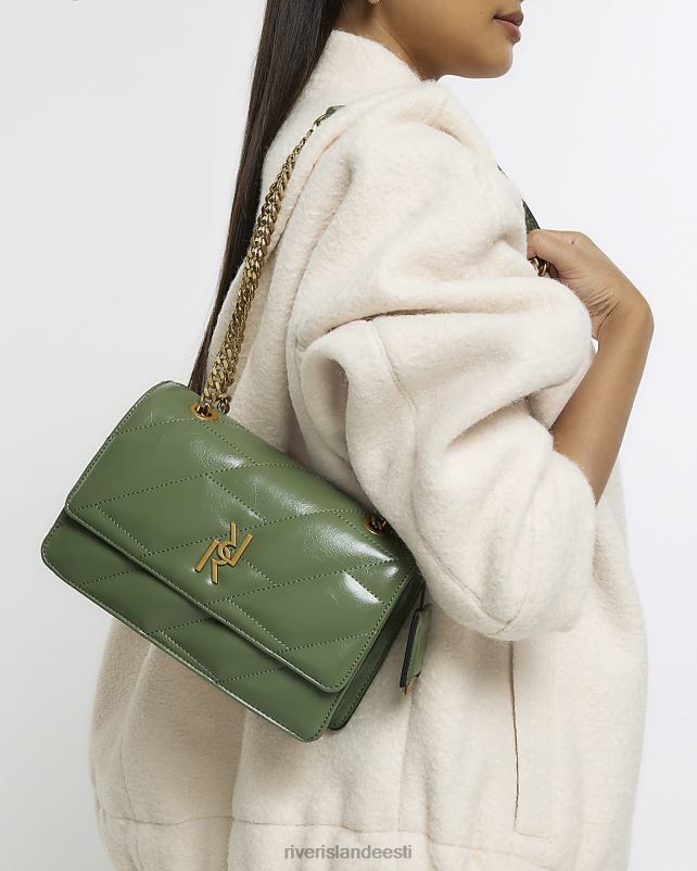 tarvikud khaki naised River Island tepitud õlakott 44TLL1067