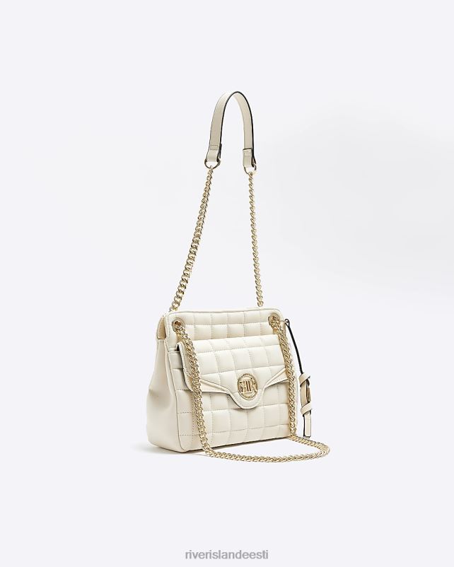 tarvikud kreem naised River Island tepitud kettrihmaga õlakott 44TLL1222