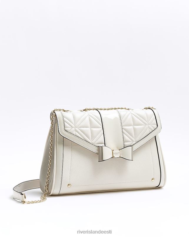 tarvikud kreem naised River Island tepitud vibudetailidega õlakott 44TLL698