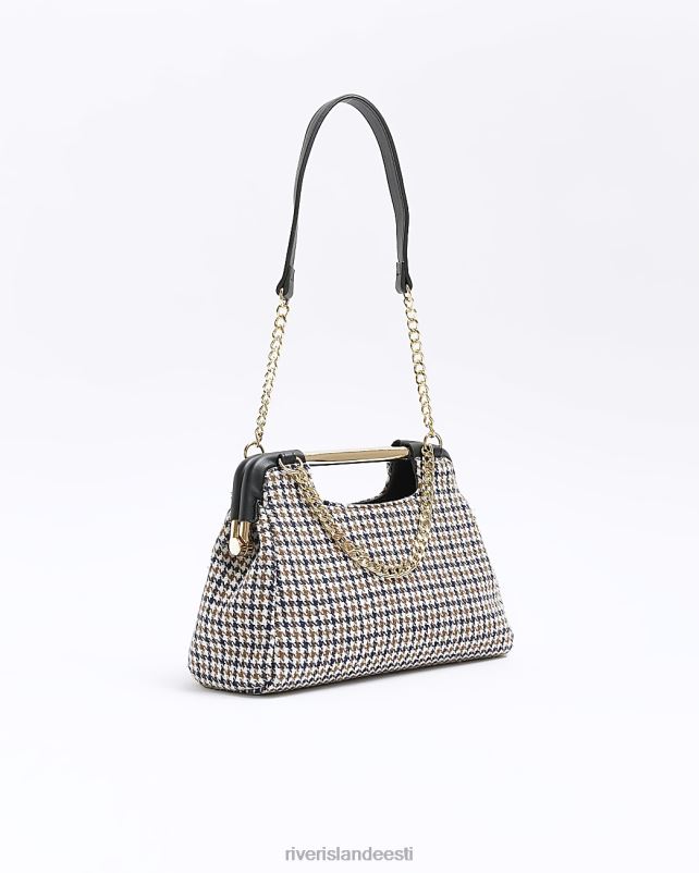 tarvikud must naised River Island kontrollige siduri õlakotti 44TLL4378