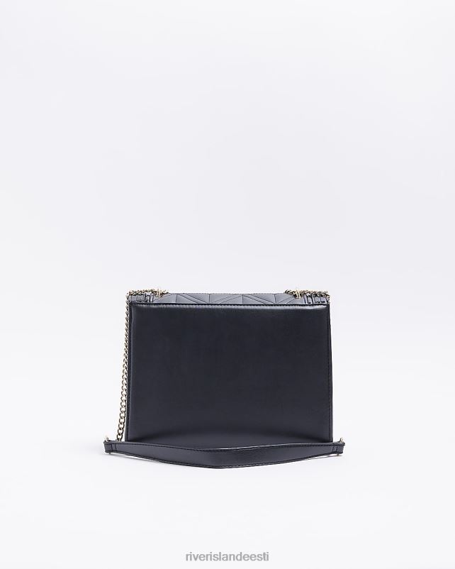 tarvikud must naised River Island reljeefse kettrihmaga õlakott 44TLL4367
