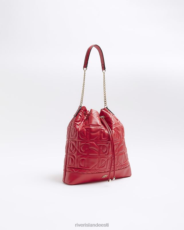 tarvikud punane naised River Island tepitud nööriga õlakott 44TLL830