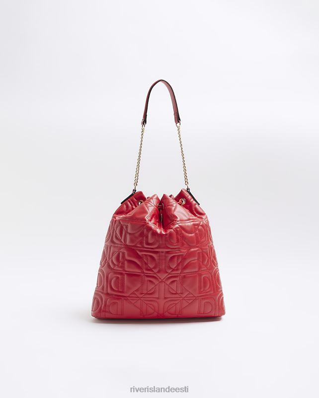 tarvikud punane naised River Island tepitud nööriga õlakott 44TLL830
