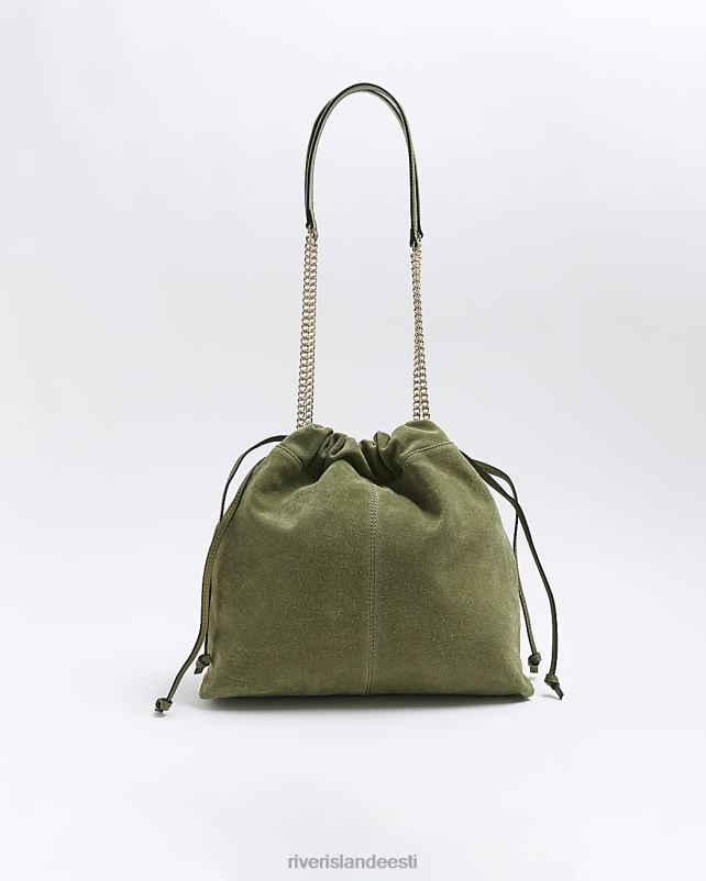 tarvikud roheline naised River Island seemisnahast kettrihmaga õlakott 44TLL4190